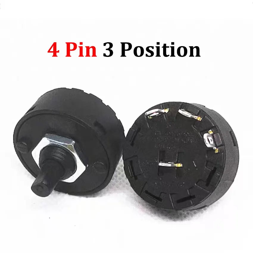1pcs Knob Switch  3/4/6/7/8/9Pin 2/3/5/6/7/8 Position Rotary Switch For Electric Oven Teapot Juicer Blender Power Switch - Image 3