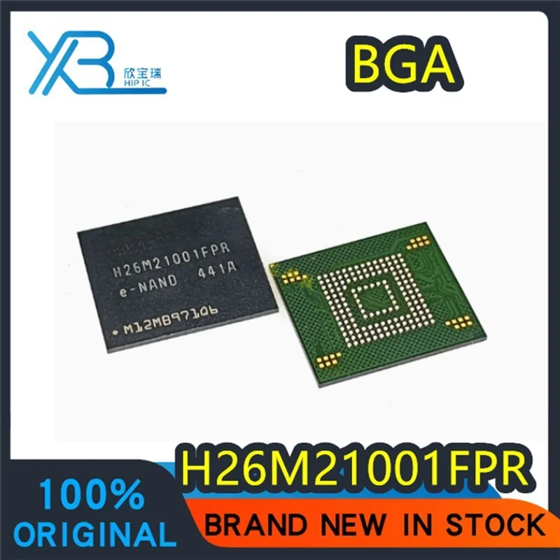

(5/10 pieces) H26M21001FPR BGA new original 2G EMMC 4.41 memory chip spot electronics