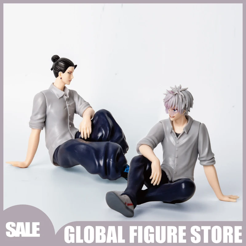 

11 см мини-фигурка Jujutsu Kaisen Gojo Satoru & Geto Suguru, аниме, статуя из ПВХ, милый декор для рабочего стола, коллекционная игрушка в подарок для фанатов