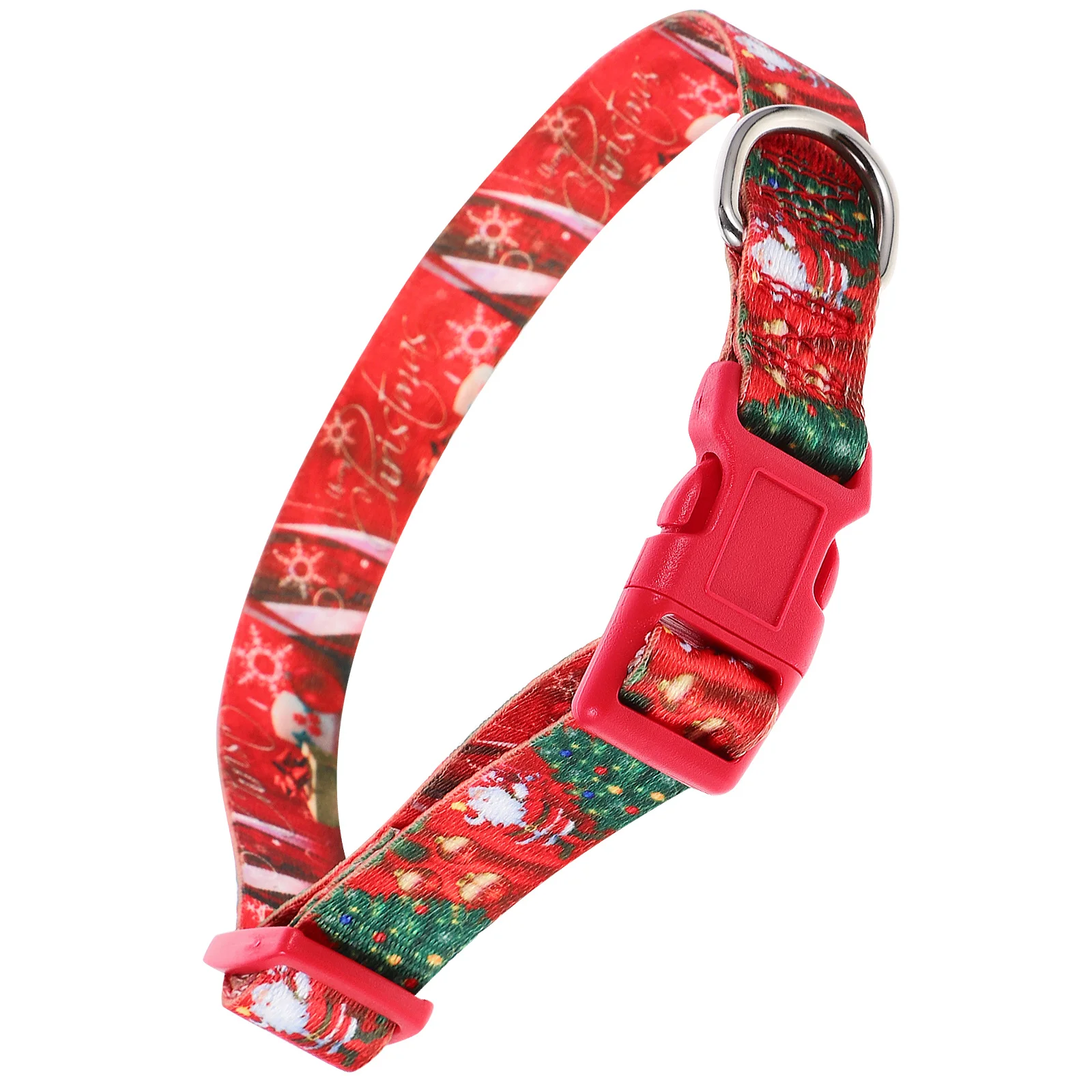 

Small Xmas Dog Collar Adjustable Lightweight Safe Buckle Puppy Collar Holiday Party Decoration Dog Collars for Party