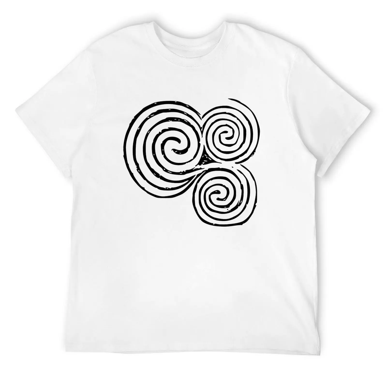 Newgrange Entrance Stone Triple Spiral Celtic Triskelion, Celtic Symbols T-Shirt sweat Short sleeve tee t shirt men 100℅ cotton