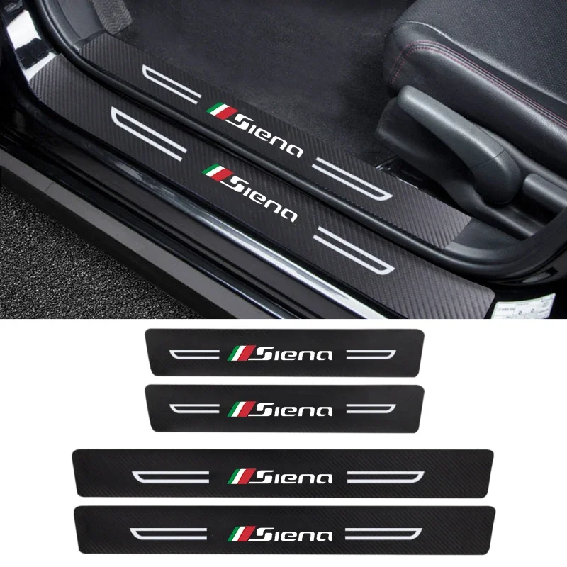 Car Door Edge Protector Stickers for Fiat Siena Auto Door Sill Stirps Anti Scratch Trunk Bumper Film Threshold Guards Decals