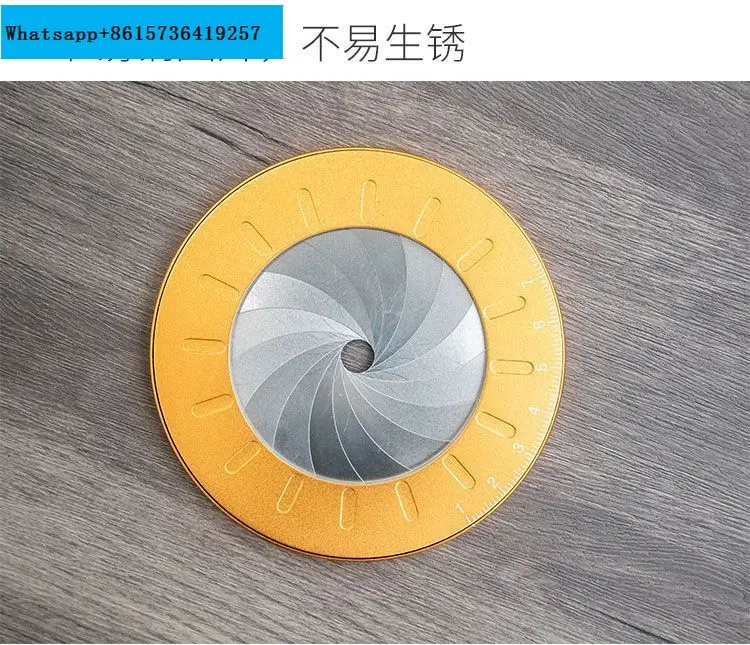 Rotary telescopic precision rounder, woodworking and architectural drawing tool, ruler, all metal compass ruler, mold ruler