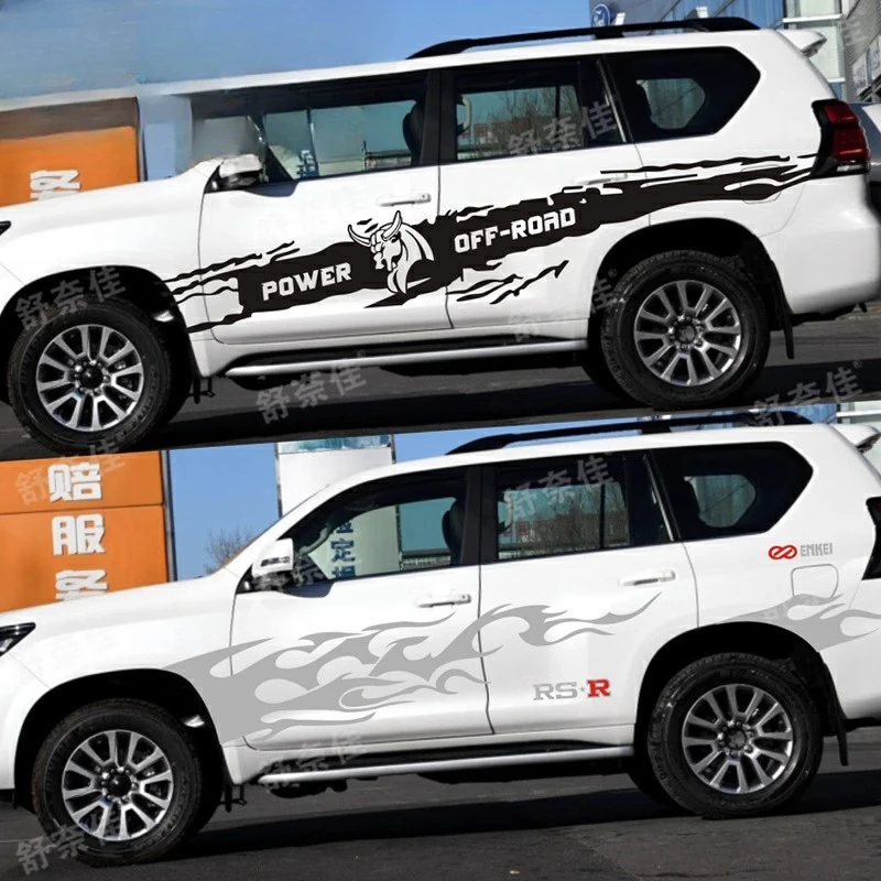 

Виниловая наклейка для автомобиля ДЛЯ Toyota Prado, наружное украшение кузова, персонализированная спортивная наклейка на заказ