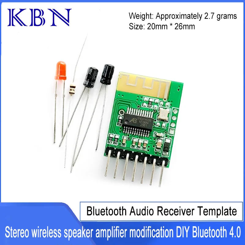 For Bluetooth audio receiver template, stereo wireless speaker, power amplifier modified DIY  module 4.0