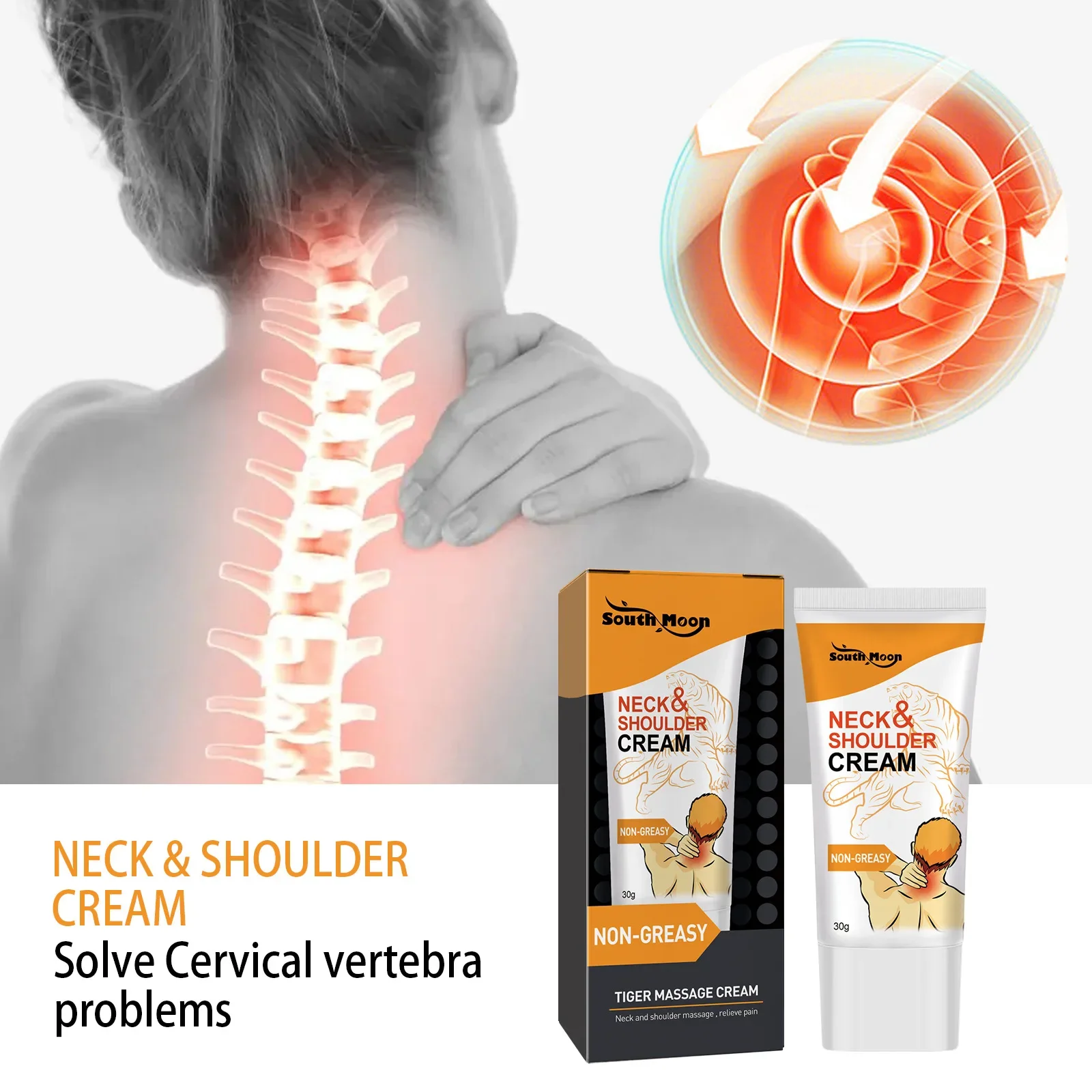 

Body Care Tiger Massage Cream Shoulder and Neck Massage Cream Knee Wrist Massage Body Cream Non-greasy