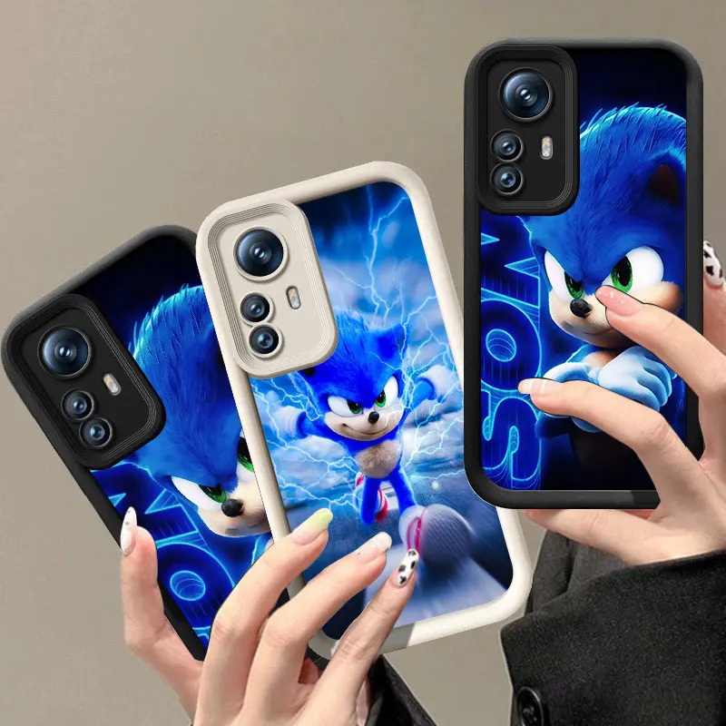 Cute S-Sonics H-Hedgehog Phone Case For Xiaomi POCO X3 X4 NFC F3 GT M3 M4 M6 X5 Pro X6 5G C31 C65 F4 F5