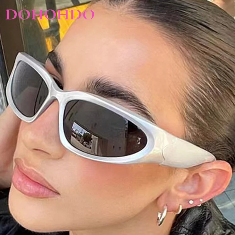 

Fashion Punk Y2K Sunglasses Women Men Trendy Luxury Wrap Around Sun Glasses Shades Outdoor Sports Eyewear Unisex Goggles UV400