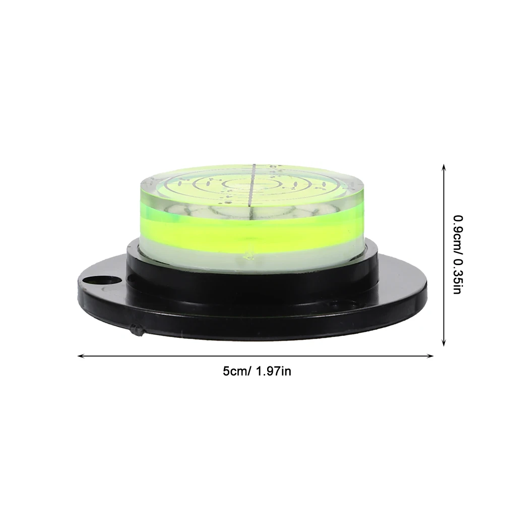 2pcs 50X9mm Base Compact Mini Bubble Level Horizontal Measuring Instrument Small Leveler Tool High Accuracy Spirit Level