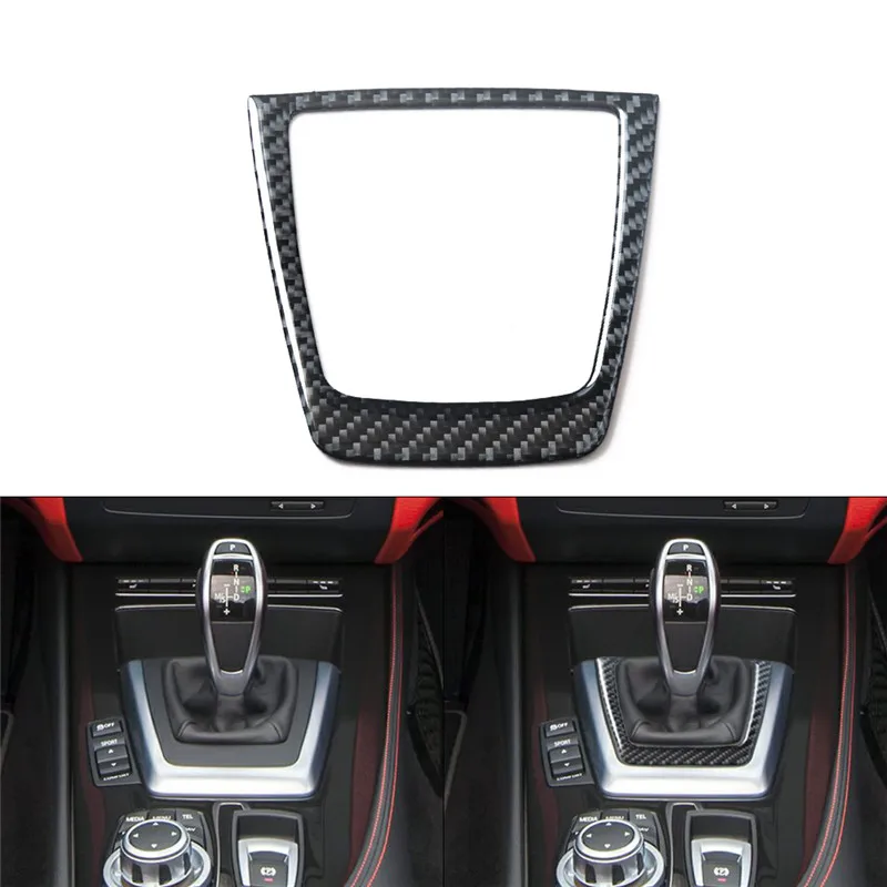 

Car Interior Gear Shift Panel Decoration Protection Carbon Fiber Sticker For BMW Z4 E89 2009-2016 Car Styling Accessories