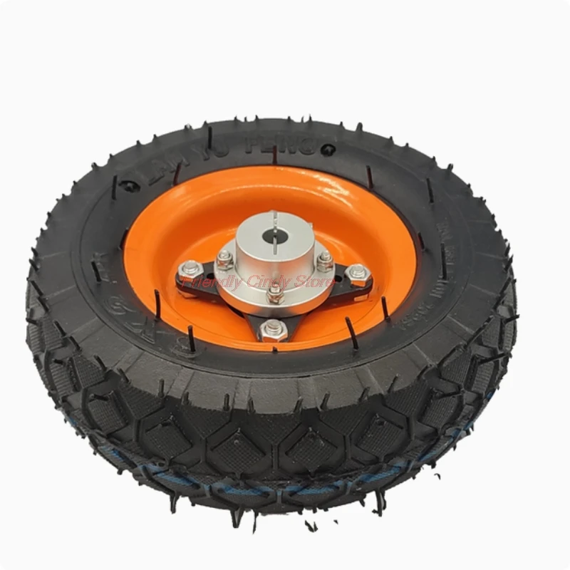 6-inch Inflatable Rubber Tire 150mm Intelligent Car Chassis Coupling Wheel 8/10 Mm Shaft Drive Wheel