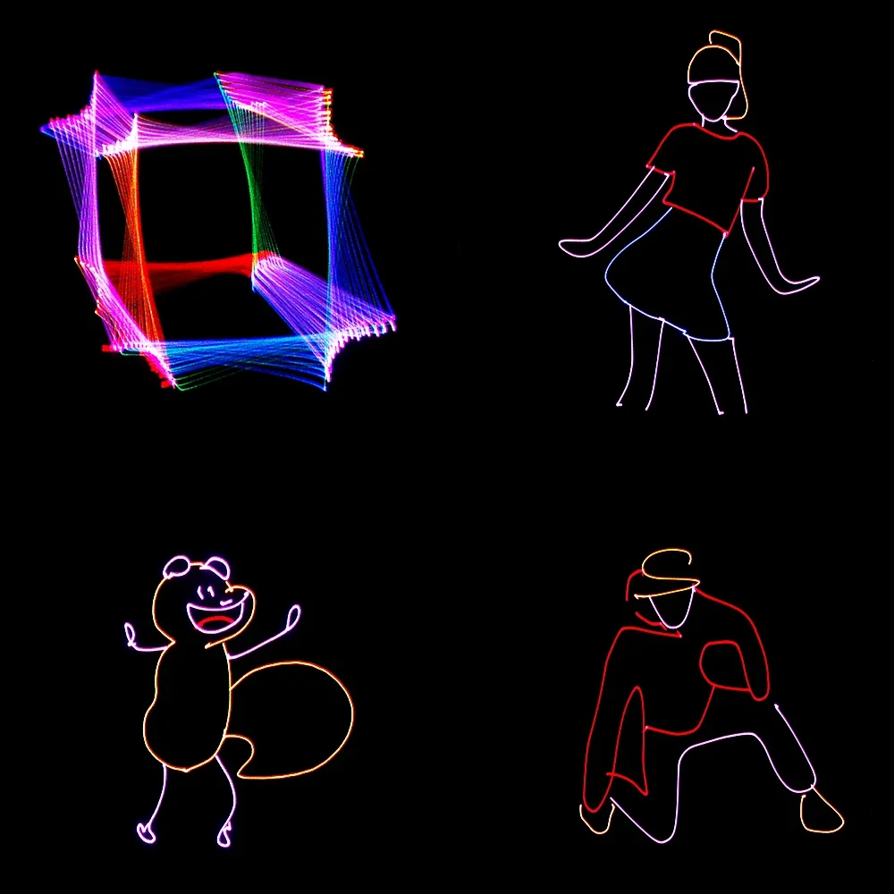 APP Control New 1000mW RGB Full Color Scan Light Multiple Effects For DJ Disco Wedding Church Party Animation Scanner Lighting