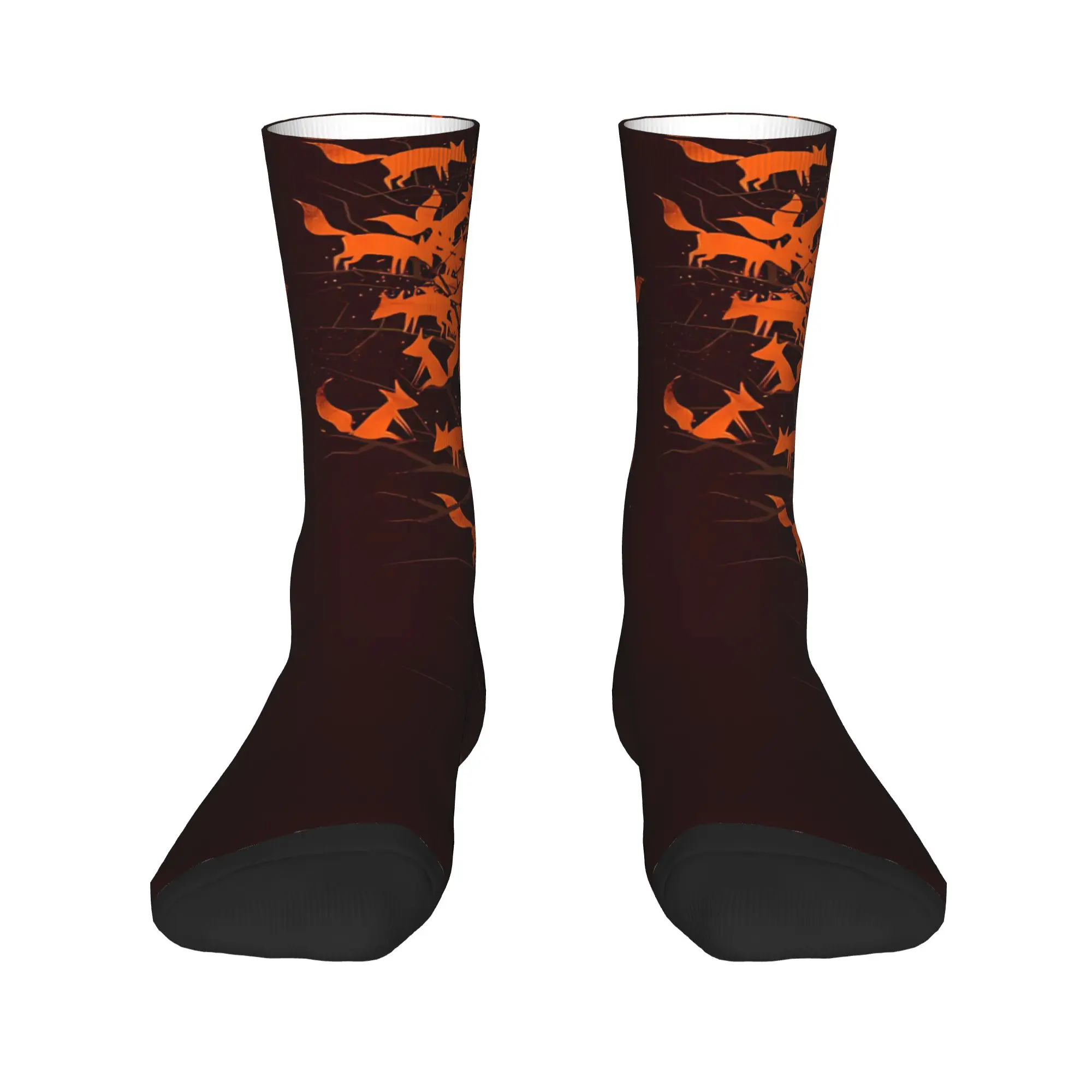Blazing Fox Tree   Socks  Design Stockings Anti Skid Unisex Men Socks Soft Breathable Spring Trendy Cycling Socks