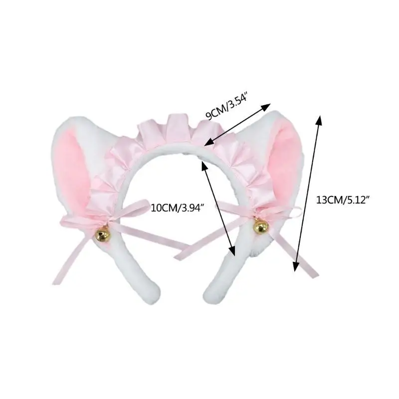 652f Women Lace Coiffe avec ruban d French Bandand Maid Cosplay accessoires