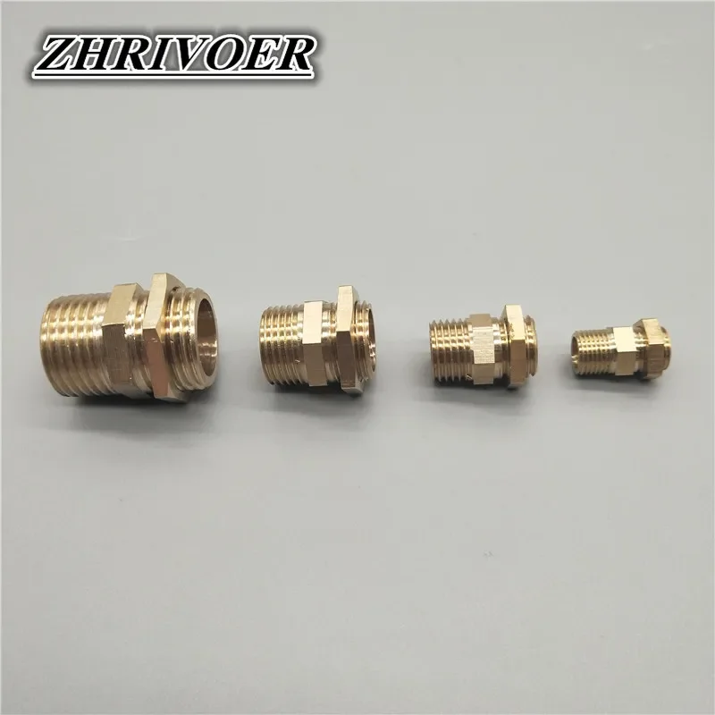 5pcs Brass Hex Lock Nuts Pipe Fitting M10 M12 M14 M16 M20 1/8