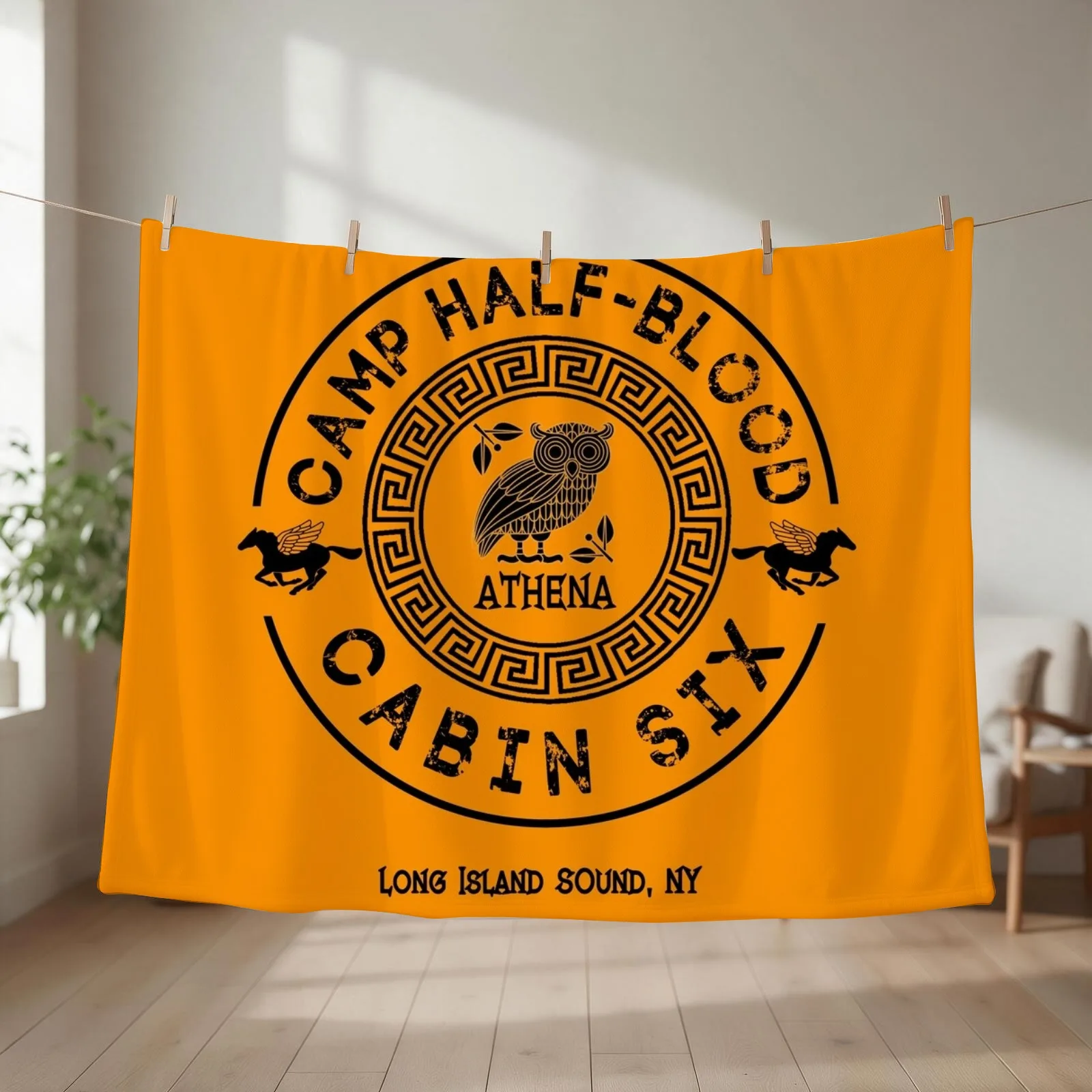 Cabin Six - Athena - Percy Jackson - Camp Half-Blood Throw Blanket Bed Fashionable For Baby christmas decoration Blankets