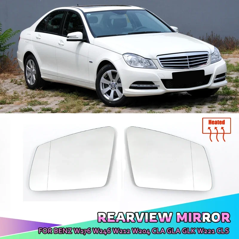Für Mercedes Benz W204 W212 W221 2010-2013 C E S Klasse Links & Rechts Seite Spiegel Beheizte Glas rückspiegel Außenspiegel Körper Teile