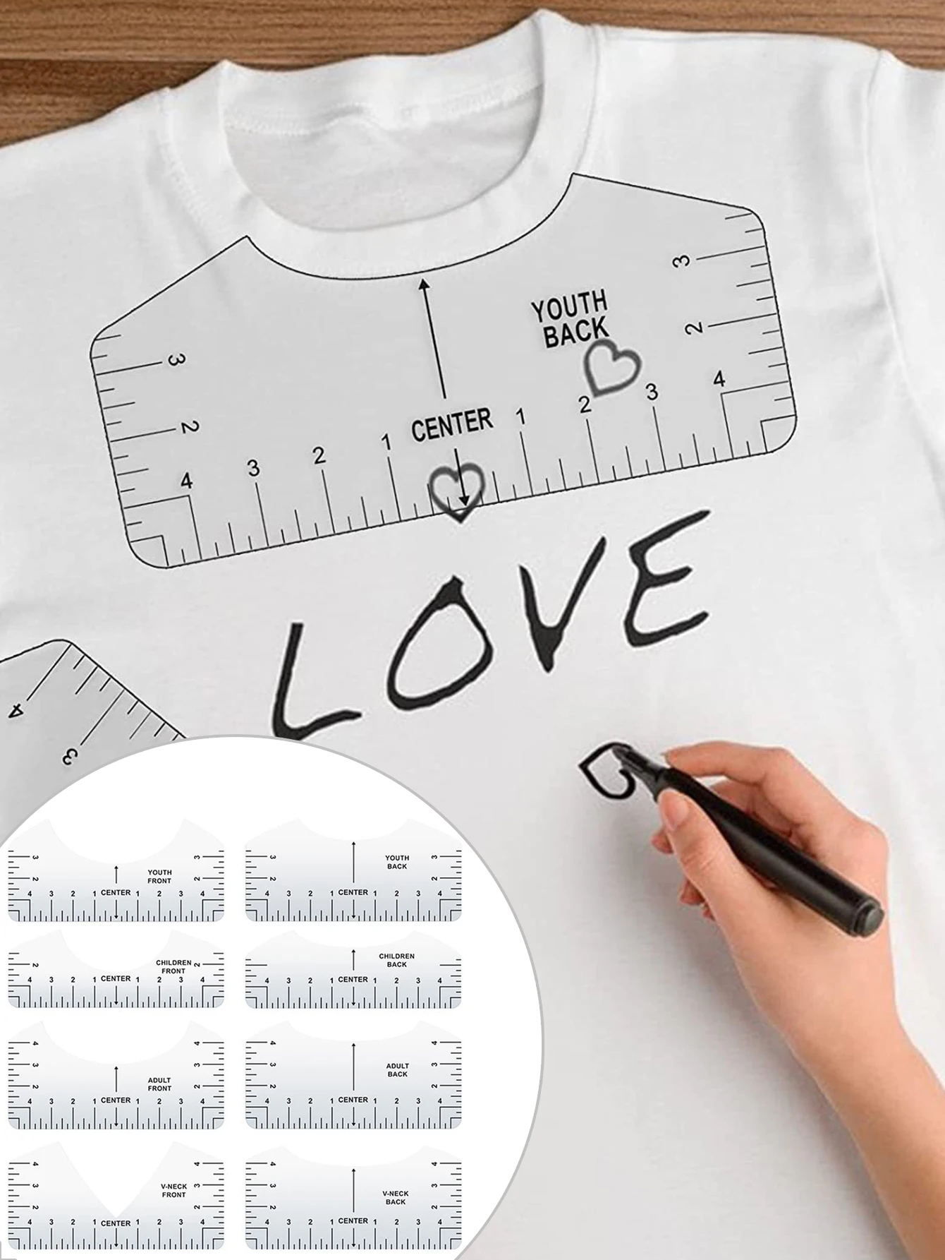 Curved Corner Cutter Ruler for Sewing Patchwork