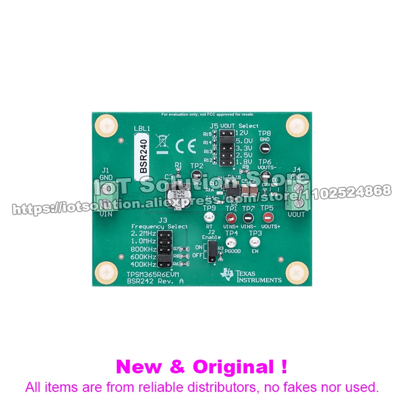 TPSM365R6EVM TPSM365R6 evaluation board for 3-V to 65-V input, 0.6-A output, power module