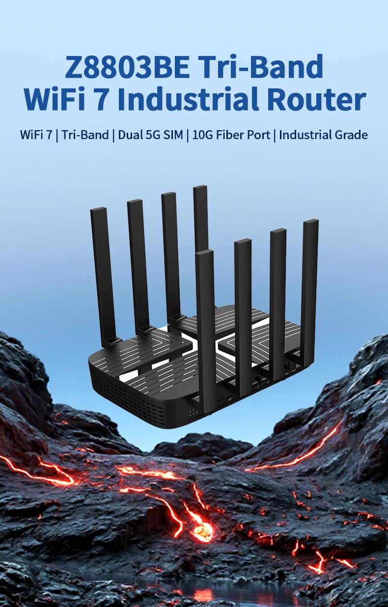 5g Sim Router Wifi 7 MT7988AV Quad Core X62 X75 Wireless High-speed Internet Access 2.4G 5.8G 6.0GHz Router with Sim Card Slot