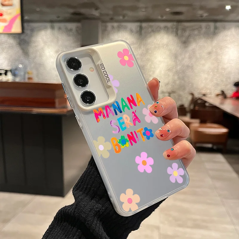 Dopamine flower For Samsung Galaxy A 13 14 15 20 21S 22 23 25 31 33 34 35 5G 50 51 52 53 55 70 4G Colorful Soft Phone Case