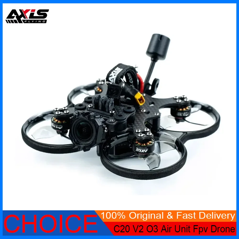 

Axisflying C20 V2 2 Inch Sub250g O3 Air Unit Fpv Drone-4S Cinewhoop RC FPV Quadcopter Racing Freestyle