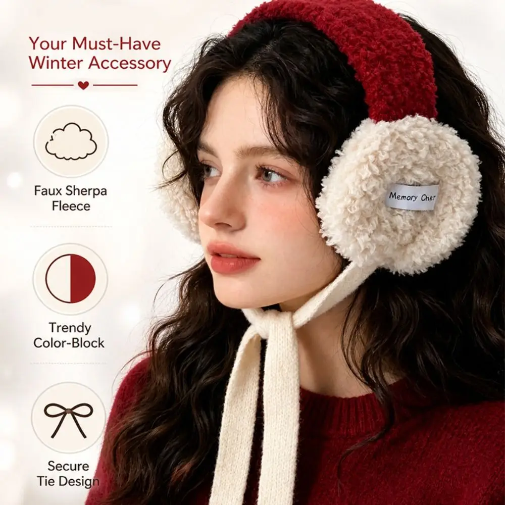 Fashion Thickened Earmuffs Foldable Windproof Warm Ear Muffs Ear Protection Keep Warm Ear Protection Accessories Women Girls