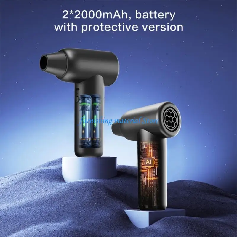 Y5GD Professional Violent Air Blower 110000RPM Practical Dust Cleaner For Keyboards Car Vents With 29mm Brushless Motor 180g