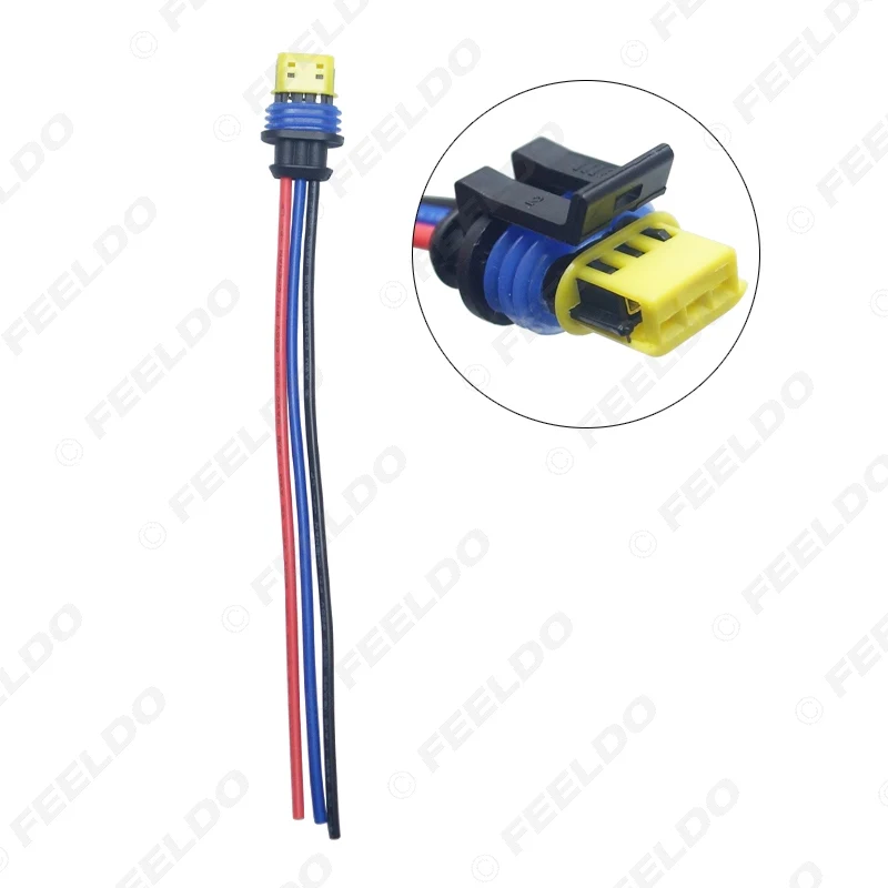 FEELDO Car HID Xenon Bulb Ballast Plug Cable D1 D3 HID Cord Connector for Osram Wire Harness Power Cable