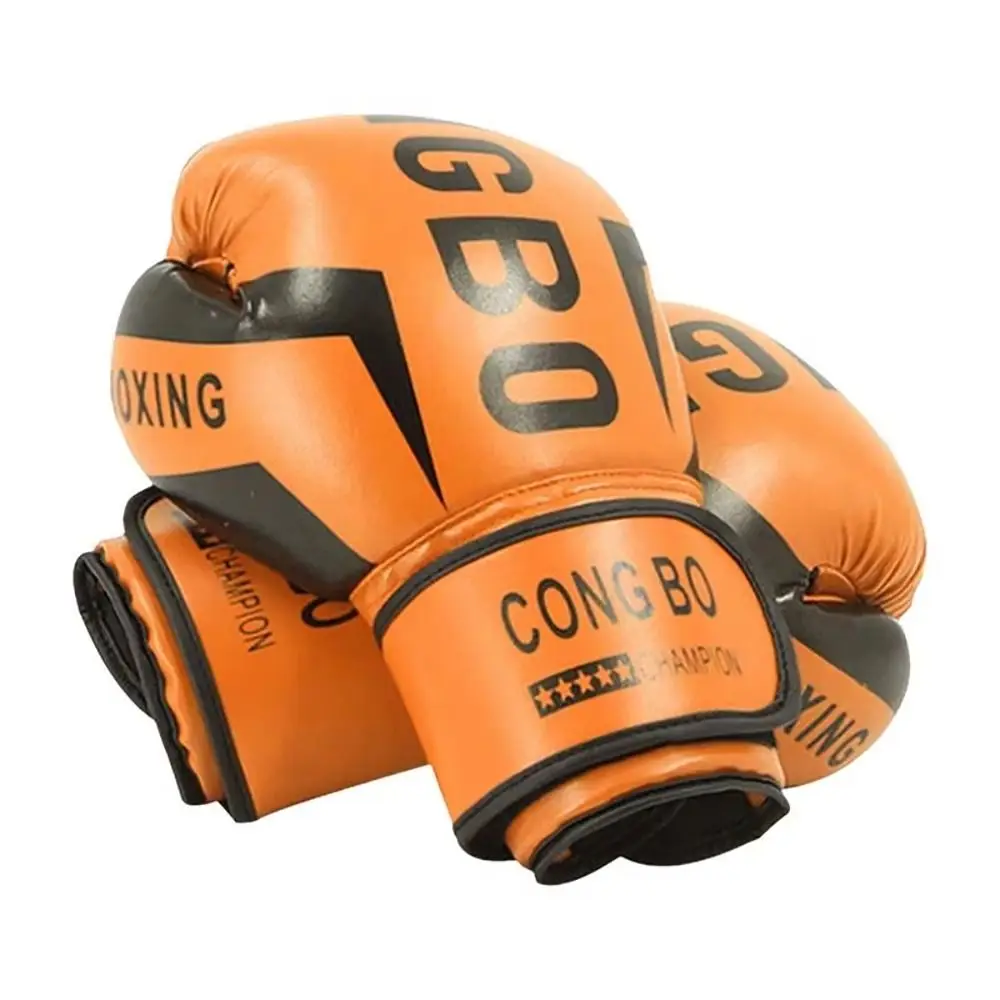 

1Pair Breathable Boxing Gloves PU Leather Muay Thai MMA Punching Karate Unisex Punching Gloves 6oz Training Gloves for Children