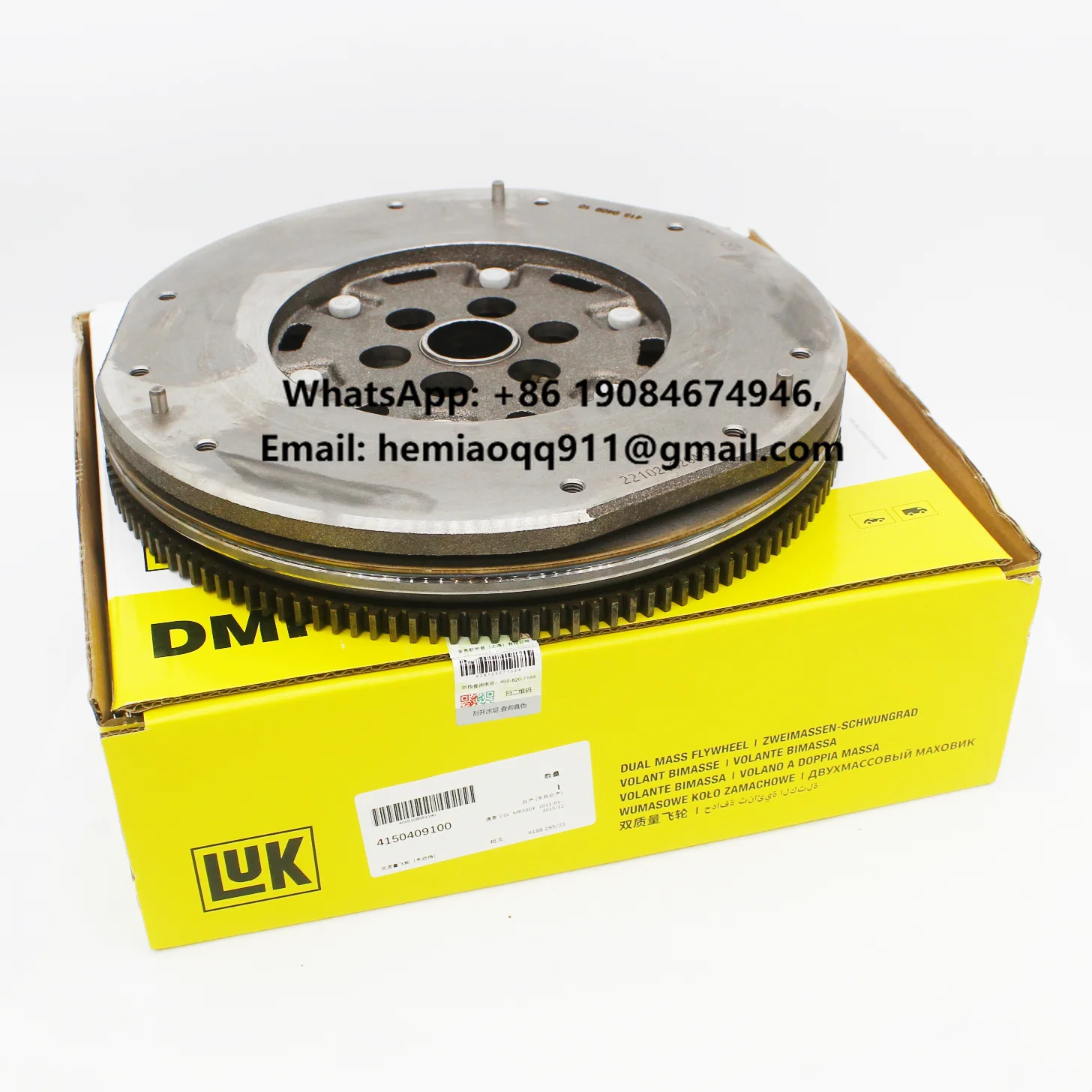 New Transmission Flywheel for Nissan 08-15 Qashqai 08-12 X-Trail Re-nault 2.0L Dual Mass Flywheel 4150409100 12310-ET00A
