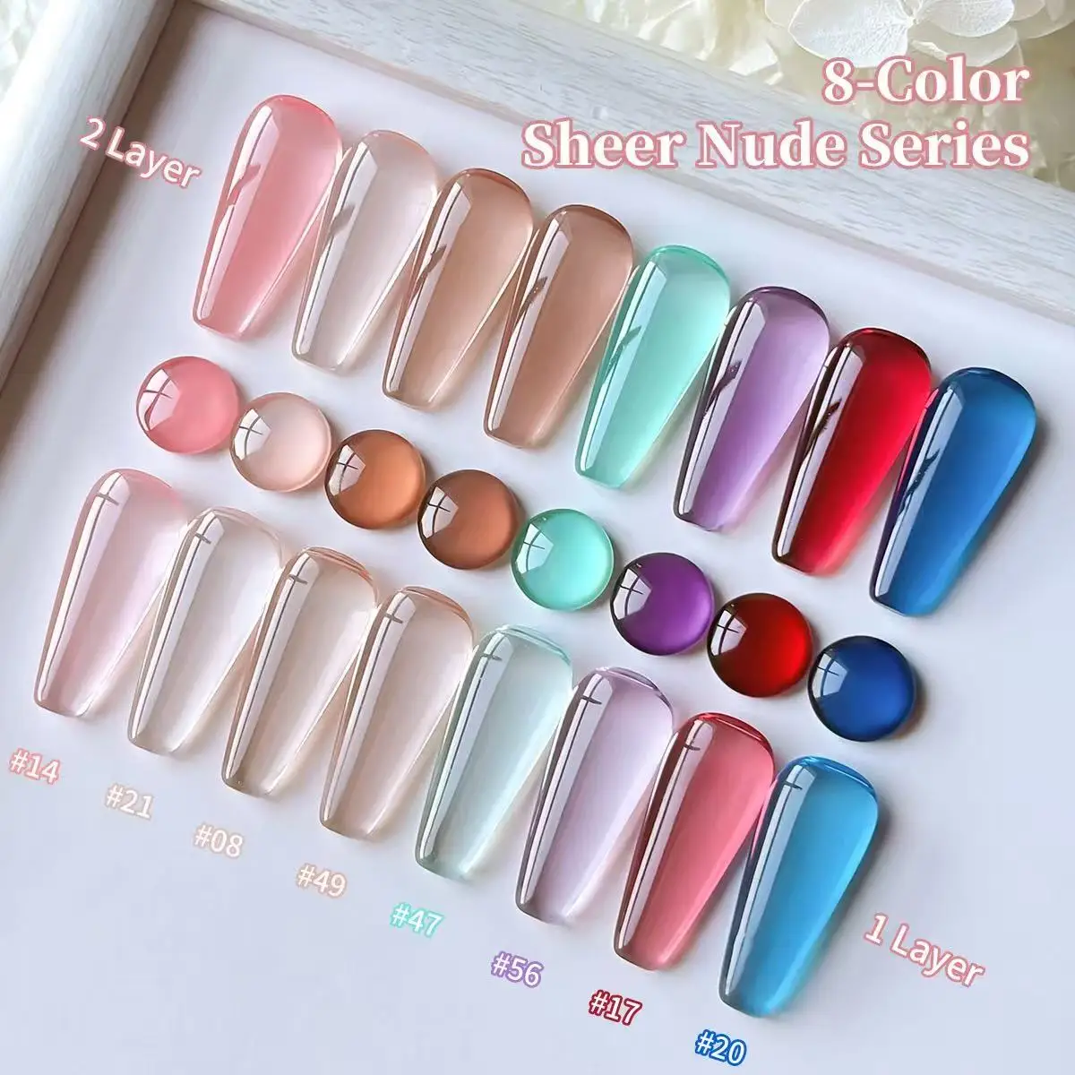 8 ピース/セット 15 ミリリットルゼリージェルマニキュアネイルアートワニスジェルラッカートップコート venalisa 半永久マニキュアグッズ
