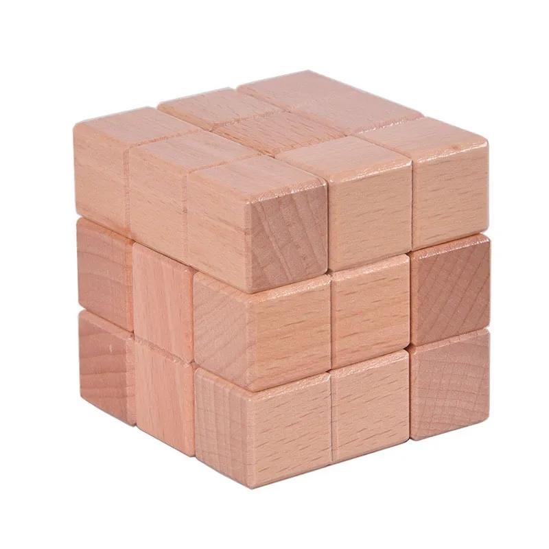 Casse Tete 3D drewniana kostka Puzzle IQ trening logiczny łamigłówka łamigłówki Rompecabezas zabawki edukacyjne Montessori