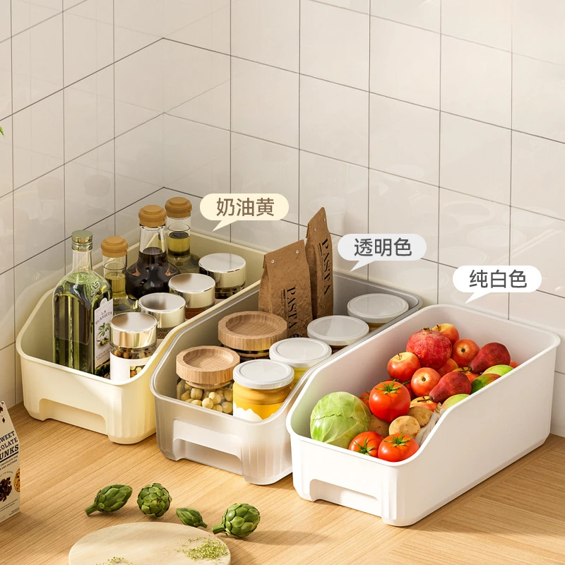 Multifunctional Kitchen Sundries Diagonal Storage Box Refrigerator Beverage Vegetable Sort Storage Box Cabinet Drawer Organizer