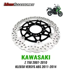 For Kawasaki Z750 ER6N KLE650 VERSYS ABS Brake Front Disc Rotor Motorcycle Street Front Floating Brak Disc Motor accessories