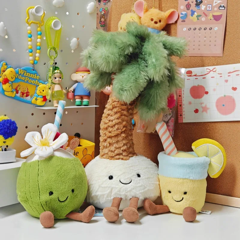 

Jelly Cat 20cm Aruban Coconut Lemonade Soft Plush Toys Room Decoration Doll Cat Dog Ideal Pet Supplies Halloween Christmas Gifts