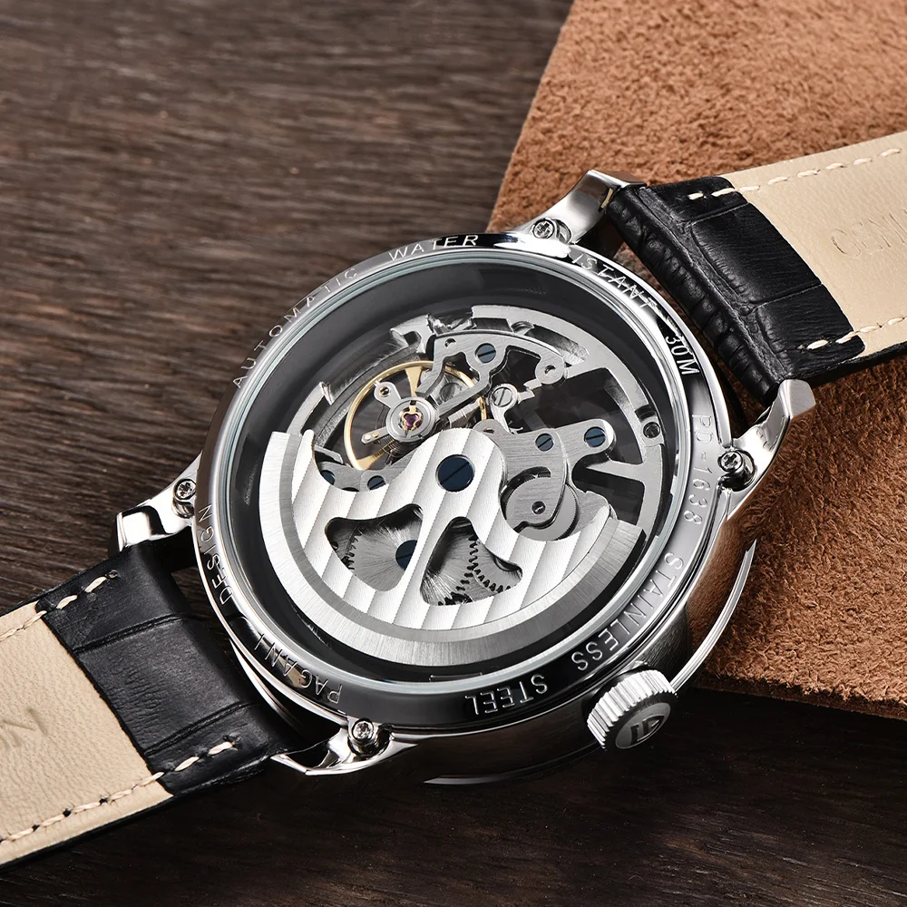 

Pagani design men's watch top classic men's mechanical watch high-quality leather waterproof Hardlex automatic watch for men2026