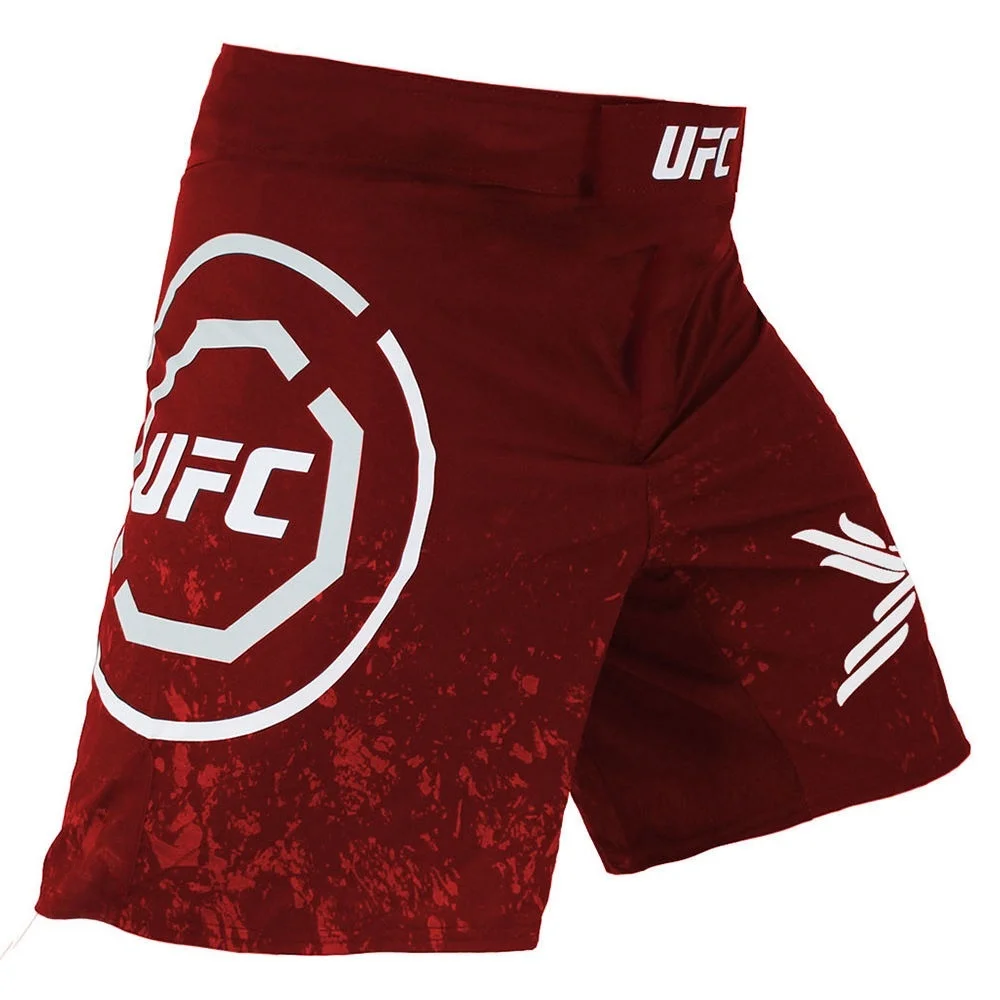 

Summer Hot Selling Red Ufc Unrivaled Fit Fighting Sports Shorts Men's Ufc Fashion Casual Comfortable Quick Drying Printed Shorts