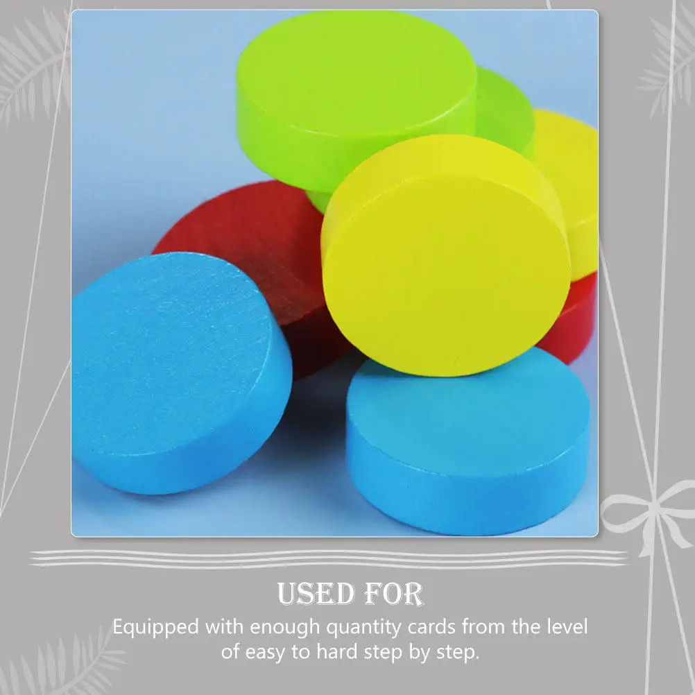 

1Set Pushing Block Battle Game Wood Early Education Table Game Logical Training Parent Child Pushing Block Toy