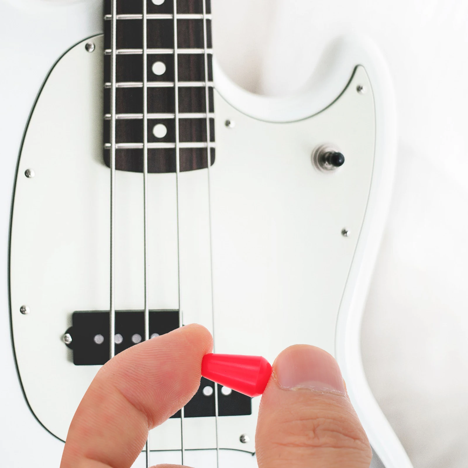 

2Pcs Electric Guitar Pickup Toggle Tips Compact Plastic Caps for Threaded Guitar Switch Replacement Parts Knob Switch Tip