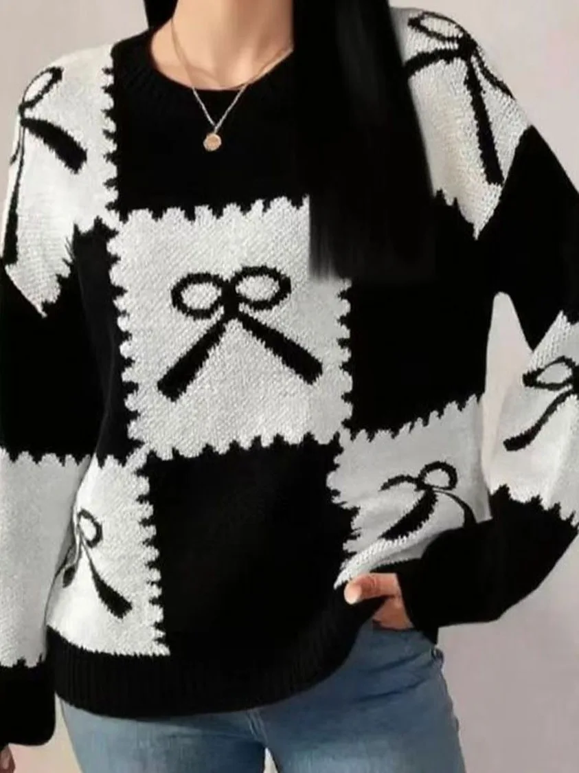 

Высококачественный цветной блузка Lazy Sle, вязаный открытый кардиган, свитер, новый женский весенне-осенний винтажный свободный полосатый корейский бабочка...