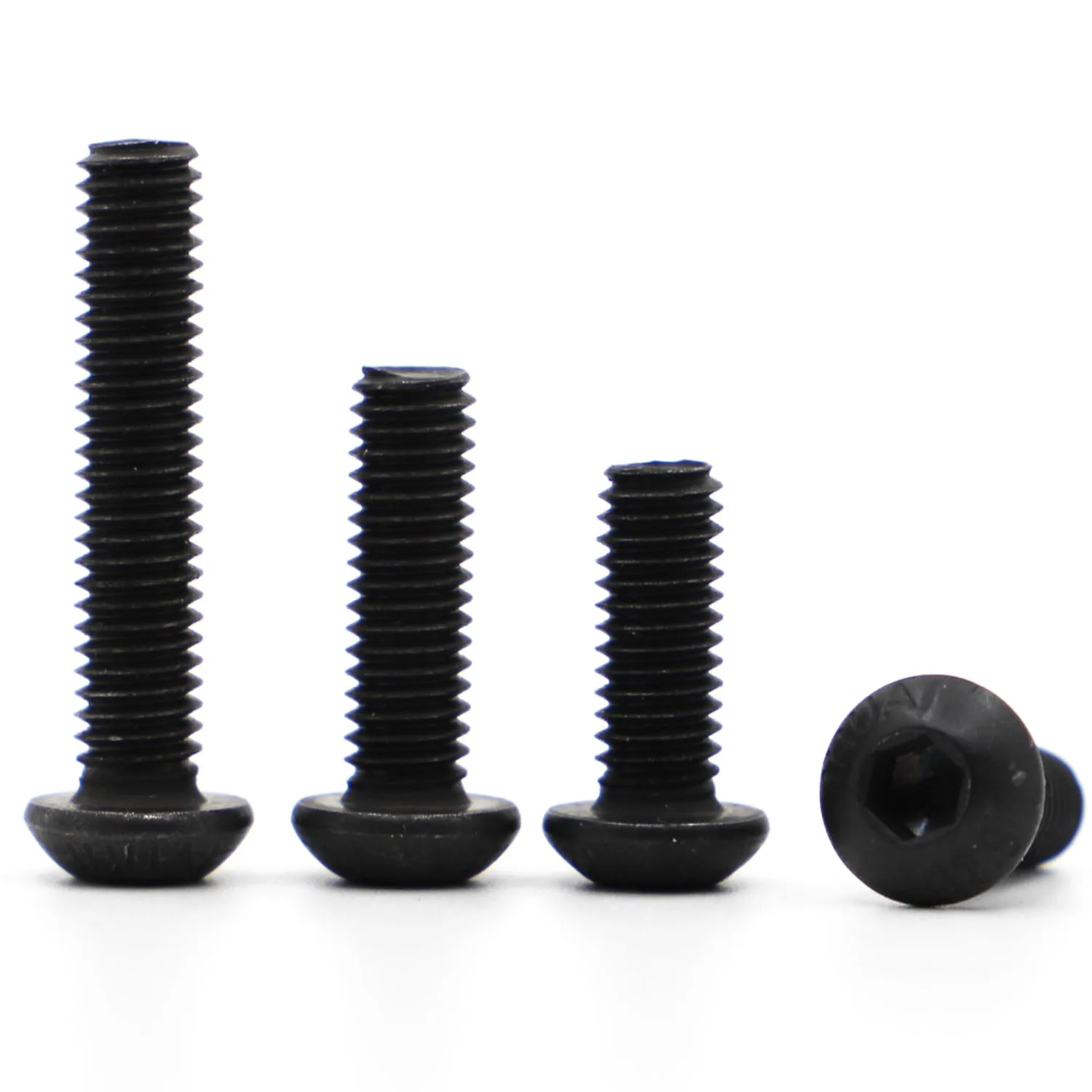 

ISO7380 M2 M2.5 M3 M4 M5 M6 M8 M10 M12 Black Grade 10.9 Button Head Hexagon Hex Socket Cap Allen Bolt Screws