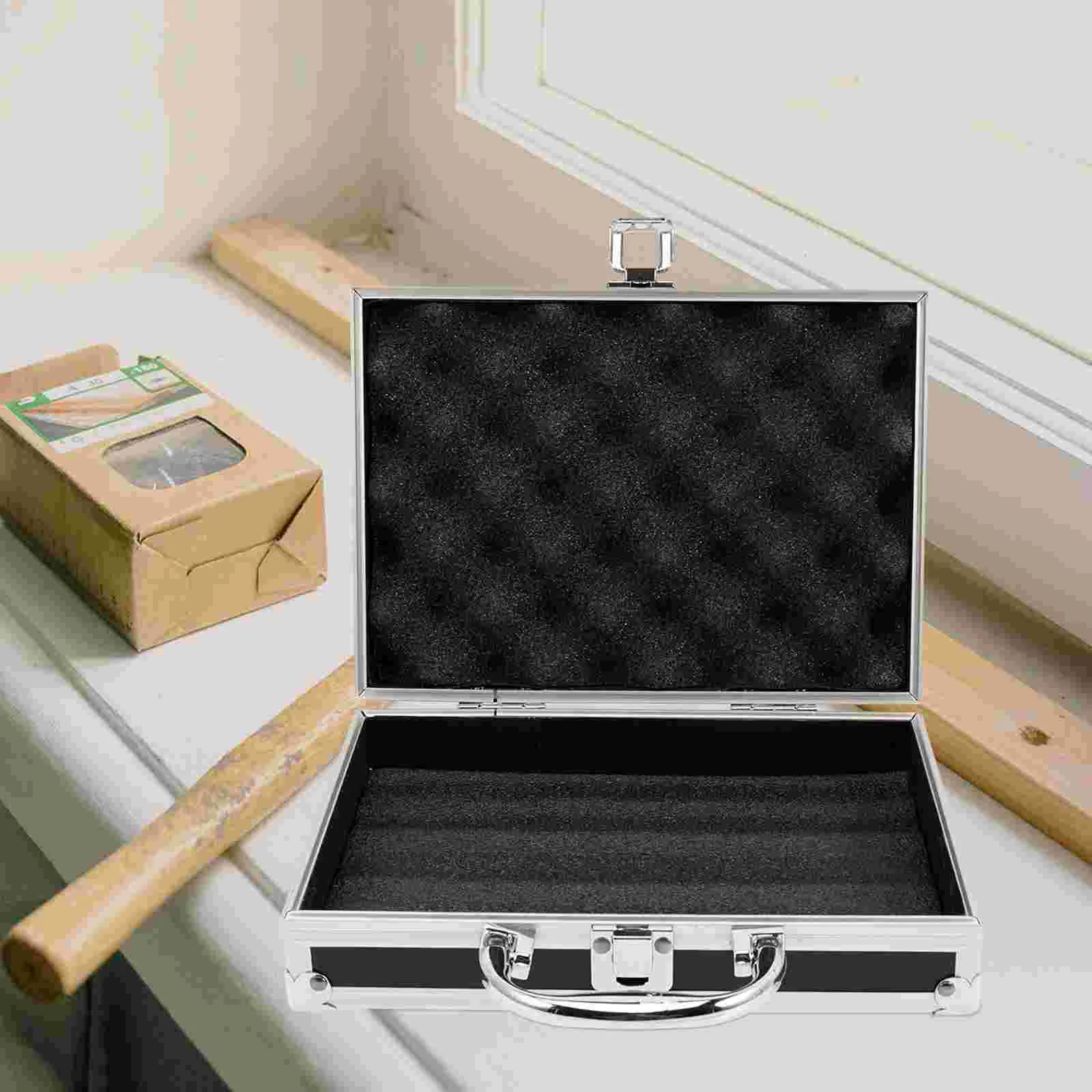 Caja de herramientas con mango portátil para hombre, contenedor de herramientas de primeros auxilios, estuche de Metal para medicina, artículos de tocador, viaje