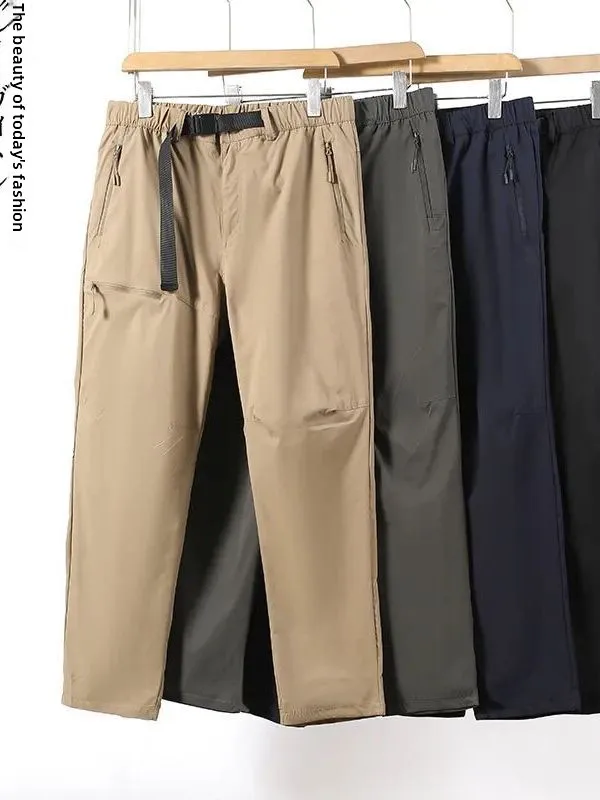 

Outdoor 3D Tailoring Windproof Waterproof Elastic Straight Leg Soft Pants Men Women Long Trousers Trendy Casual Pants