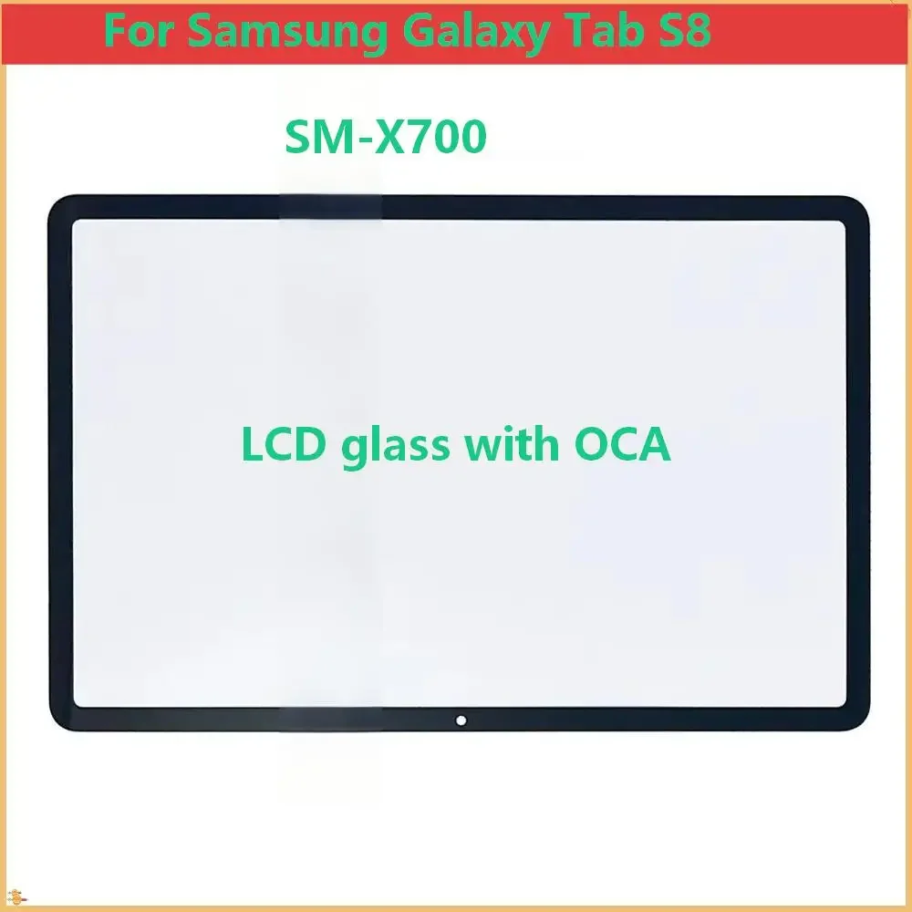 AAA NEW A+ For Samsung Galaxy Tab S8 SM-X700 Touch Screen Panel Tablet Front Outer Glass Lens With OCA