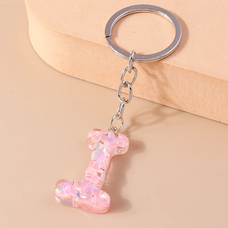 Bunter Acryl-Glitzer-Alphabet-Schlüsselanhänger mit 26 Initialen, A-Z-Buchstaben, Schlüsselanhänger, Anhänger für Frauen und Mädchen, Taschenanhänger, DIY-Schmuck, Geschenke – Detail 14