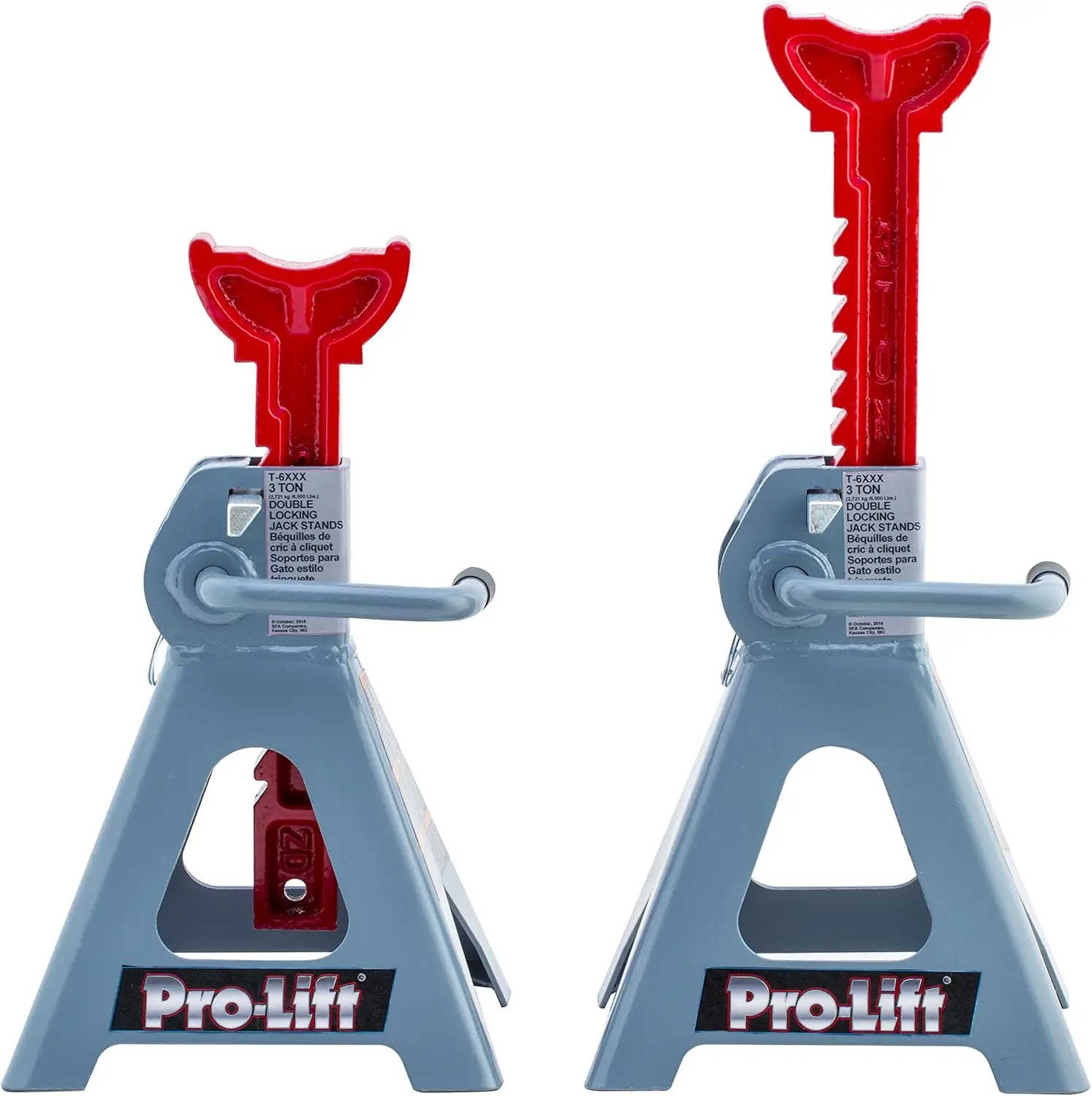 

3-Ton Double Pin Jack Stands with Dual Lock, Universal Fit for Auto & Truck