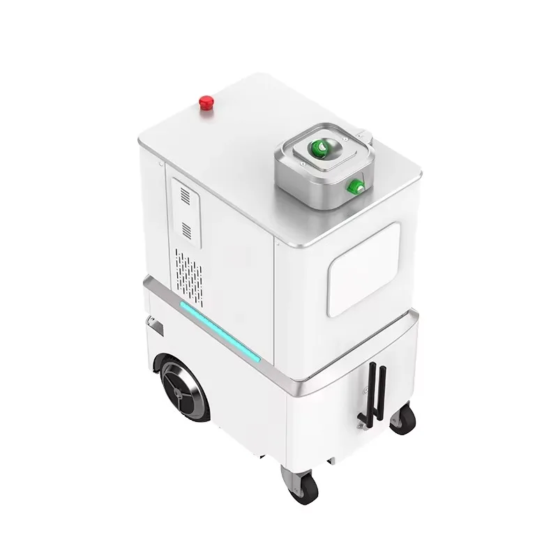 Autonomous Mobile Disinfecting Robot for Negative Pressure Hospital Rooms with Remote Control & Plasma Tech