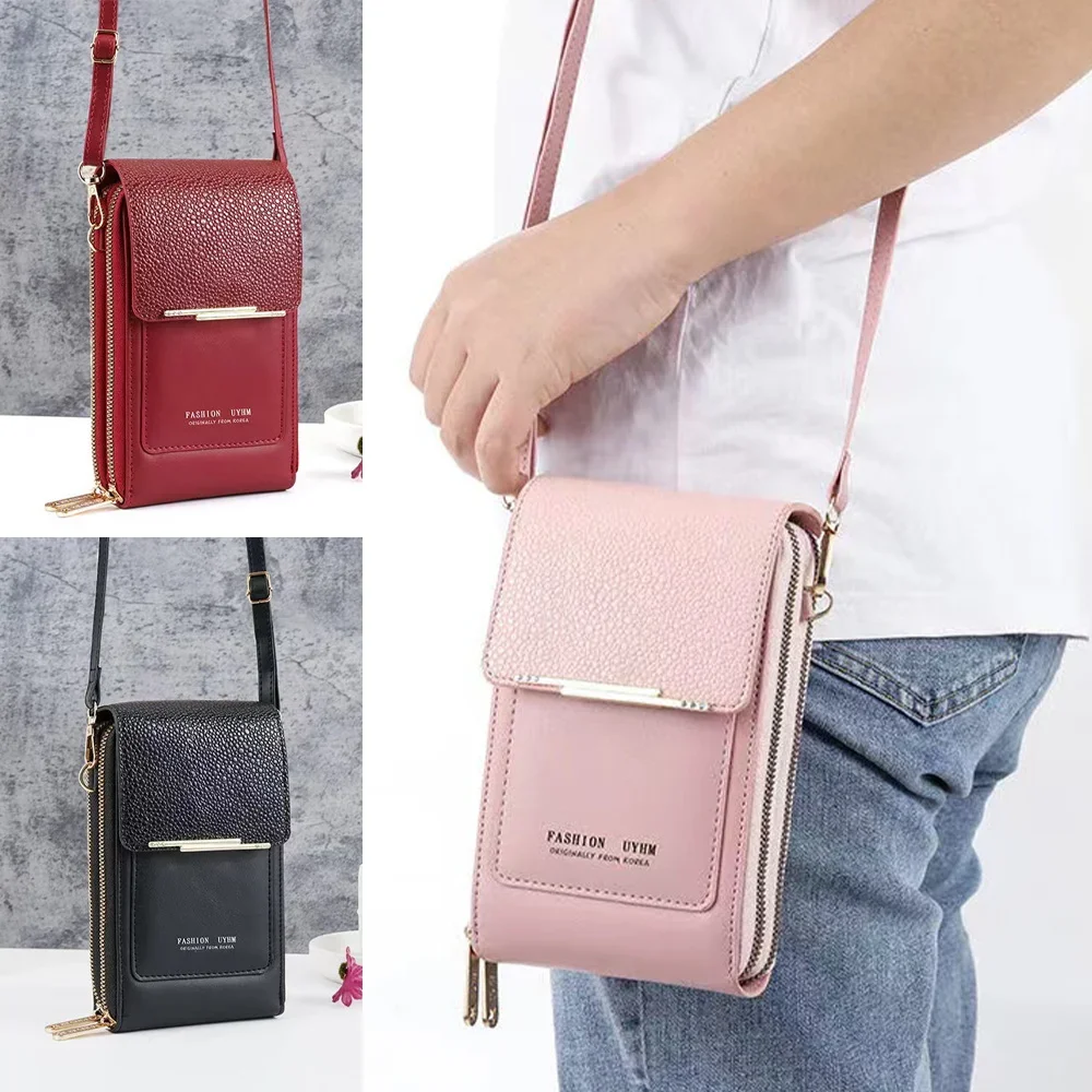 Women Shoulder Bag Phone Pouch For iPhone 13 12 11 Pro Max XS Max X XR 6 6S 7 8 Plus 4S 5 SE Case Girl Crossbody Phone Bag Purse