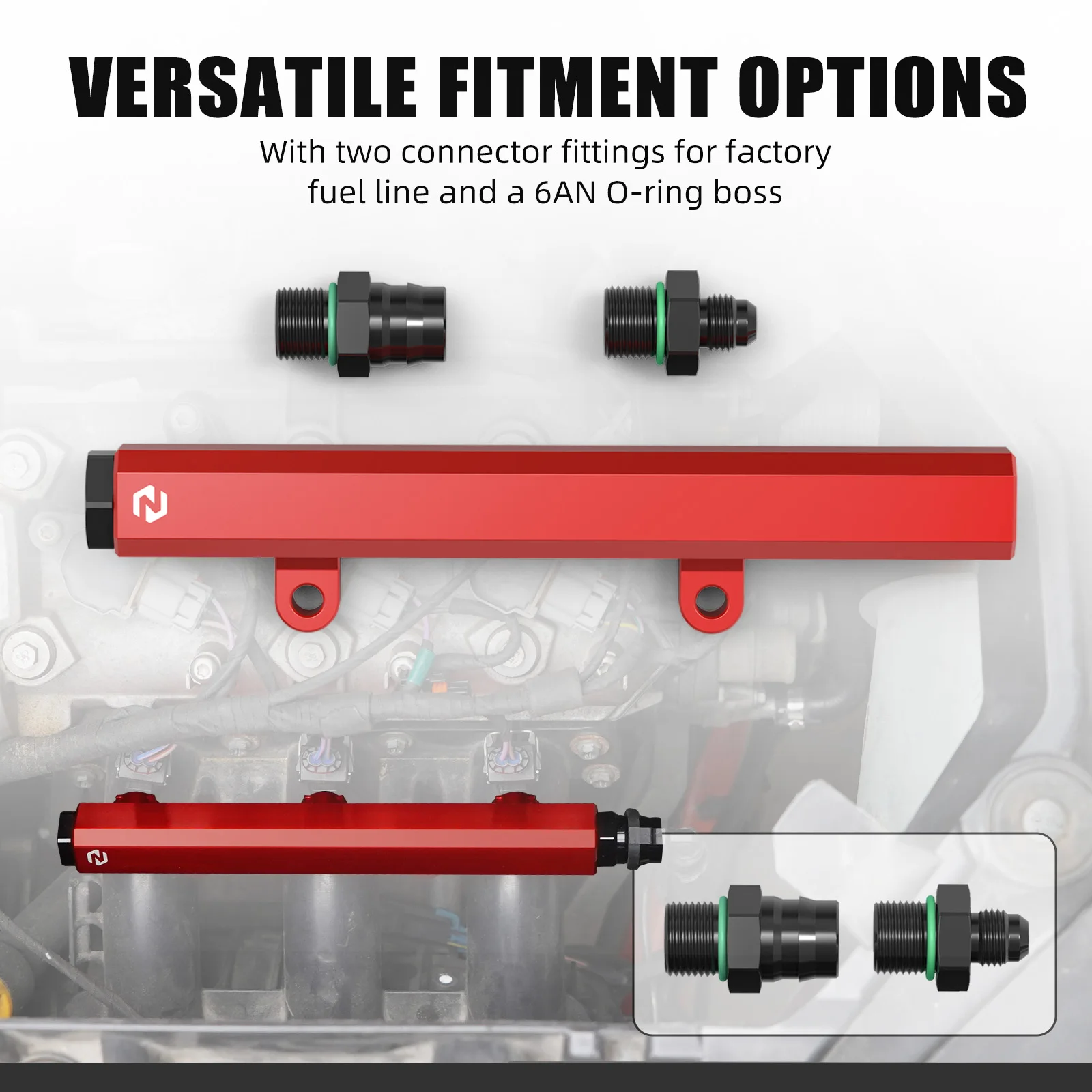 Rel Bahan Bakar Aluminium NICECNC Untuk Can Am Maverick X3 4x4 XMR Turbo DPS 2018 2021 XDS XRS XRC 900 HO Max R RR Aksesoris UTV